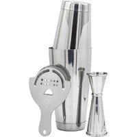 The Art Of Craft Professional Cocktail Shaker Set Bartending Kit: Weighted Boston Shaker Tins, Hawthorne Strainer And Japanese Jigger
