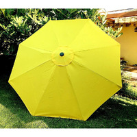 Bellrino Decor 10 Ft 8 Ribs Yellow Replacement Umbrella Canopy