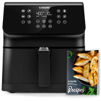 Cosori 12-In-1 Air Fryer 5.8Qt, Toast, Bake, Nutrition Facts For 100+ In-App Recipes, Adaptiq Tech Fast Cook, For Main & Side Dishes, Snacks, Leftovers, Detachable Square Basket, Dishwasher Safe