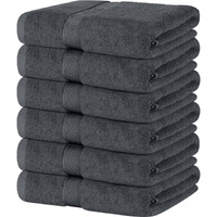 Simpli-Magic 79403 Bath Towels, Gray, 24X46 Inches Towels For Pool, Spa, And Gym Lightweight And Highly Absorbent Quick Drying Towels