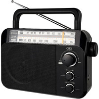 Retekess Tr604 Am Fm Radio,Portable Radio Plug In Wall,D Battery Operated,Large Dial,High/Low Tone Mode,Big Speaker,Earphone Jack,For Home,Picnic,Senior