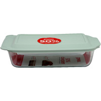 Pyrex Coringware-Pyrex Deep 9""X13""Bkr W/Lid, Plain
