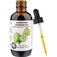 Best Nature's Cosmetics Virgin Soursop Graviola Guanabana Oil (Organic, Cold Pressed, Undiluted, Unrefined) 2Oz / 60 Ml - Natural Moisturizer For Dry And Damaged Skin.
