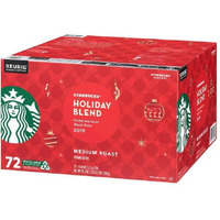 Starbucks Coffee Holiday Blend K Cup Pods, 29.2 Oz, 72 Count