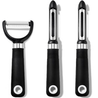 Rainspire 3-Piece Peeler Set, Premium Swivel Vegetable Peeler, Kitchen Gadgets Apple Peeler Potato Peeler Veggie Peeler Fruit Peeler, Dishwasher Safe Kitchen Accessories, Black