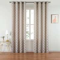 Dolce Mela Curtain Panel Semi-Blackout Drapes, Dmc501 Apollo