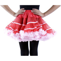 Bellasous Tutu Skirt Teen Petticoat For Tutu Costume | Queen Red Pink Tutus For Women