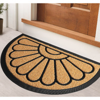 Ubdyo Front Door Mat - Low Pile Front Door Mat Outside Entrance - Muddy Dirt Trapping Welcome Matt Outdoor - Rubber Backing Anti Slip Indoor Doormat Entrance, 30"" X 17"", Bright Yellow