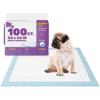 Bv Puppy Pads Leak-Proof 100 Count 22""X 22"" | Pee Pads For Dogs Quick Absorb 6-Layer- Dog Pee Pads- Dog Pads 100 Pack- Potty Pads For Dogs- Puppy Pee Pads, Pee Pad Training Pads For Dogs, Pet Pee Pads