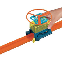 Hot Wheels Track Builder Playset Drone Lift-Off Pack, 6 Component Parts, Includes 1:64 Scale Toy Car