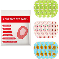 Kids Adhesive Eye Patches Cute Eye Pads With 3 Different Designs Disposable Eye Patch Pad For Amblyopia, Lazy Eye (60 Count)