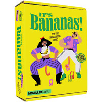 It's Bananas! The Monkey Tail Game - Funny, Fun Party Game & Board Game For All, Stocking Stuffer, Christmas, Thanksgiving, White Elephant, Girls Night, Birthday Gift, Gag, Novelty