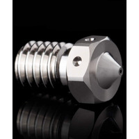 1Pc M6 Plated Copper Nozzle 0.4Mm Non-Stick High Temperature Compatible With V6 Hotend Anycubic Chiron Mega S/Zero 2.0 / Prusa I3 Mk3S Prusa Mini Mini+ Blv Cube 3D Printer (0.4Mm)