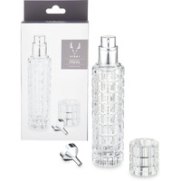Viski True Martini Atomizer Perfect For Vermouth Or Bitters, Spray Bottle, Travel Fragrance, Diy, Refillable Sprayer, Stainless Steel, Bar Accessory, 30 Ml, Set Of 1, Clear