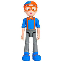 Blippi Talking Figure, 9-Inch Articulated Toy With 8 Sounds And Phrases, Poseable Figure Inspired By Popular Youtube Edutainer