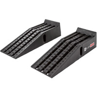 Black Widow Psr295 Plastic Car Service Ramps - Lifts Vehicles 6.25"" H For Maintenance Or Oil Changes - Each Ramp Is 12"" W - Pack Of Two - 10,000 Lbs. Capacity Per Pair