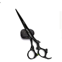6.0 Inch Hair Cutting Scissors Professional Black Dragon Handle 440C Salon Hair Cutting Shears - Hairdressing Cutting Shears- Perfect For Barber And Home Use 1Pc