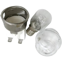 Meter Star E14 High Temperature Resistance 500 Degrees 250V 25W Oven Lamp,Round Head Glass Cover Resistant To High Temperature,Oven Lamp Holder,Oven Lighting Ceramic Lamp Head 2501 Kit