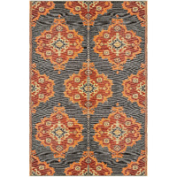Balajeesusa Outdoor Rugs - 6X9, Orange, Yellow, Grey, Patio Durable And Affordable, Multipurpose, Woven Plastic Straw, All-Weather And Waterproof Rug, Reversible Camper Mats, Recycled