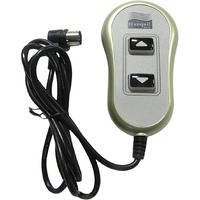 Relaxor Lift Chair Lighted Hand Control 11560Ux - 2 Button Function - Silver Plastic - Compact - Ergonomic - For Lift Chairs & Power Recliners