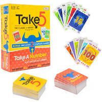 Amigo Games Take 5 & Take A Number - Two Complete Games In One - Take 5 Is The Classic 6 Nimmt! & Take A Number Is Also Known As X Nimmt! - Classic Card Games For Kids & Adults Ages 8 & Older