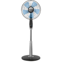Rowenta Pedestal Fan, 53 Inches, Ultra Quiet Oscillating Fan For Bedroom, Portable, 5 Speeds, Refresh Up To 23-Feet, Silver, Indoor, Vu5670
