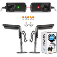 Garage Stop 41A5034 Safety Sensors Eyes & Brackets Kit, Compatible With Craftsman Liftmaster Sears Chamberlain Garage Door Openers After 1997, Garage Door Sensor Replacement Kit (One)