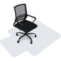 Super Deal Upgraded 48"" X 36"" Transparent Office Mat Chair Mat, Heavy Duty Carpets With Lip For Hardwood Floor, Rug Carpet Floor Computer Desk Low And Medium Pile Carpets