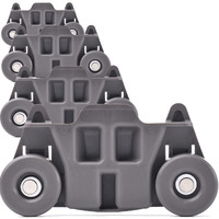 (4-Pack) W10195416 New Upgraded Replacement Part For Lower Dishwasher Wheel - Compatible With Ge/Whirlpool/Kenmore - Ap5983730, W10195416V, W10105417, Ps11722152, W10195416Vp