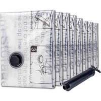 Vacuum Storage Bags 8 Jumbo, Space Saver Bags With Travel Hand Pump, Compression Airtight Sealer Bags For Clothes, Bedding, Pillows, Comforters, Blankets