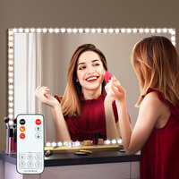 Led Vanity Mirror Lights For Makeup Dressing Table Vanity Set 13Ft Flexible Led Light Strip Kit 6000K Daylight White With Dimmer And Power Supply, Diy Mirror, Mirror Not Included