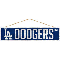 Wincraft Mlb Los Angeles Dodgers Signwood Avenue Design, Team Color, 4X17