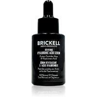 Brickell Men's Anti Aging Hyaluronic Acid Serum For Face, Reviving Day Serum For Men, Natural And Organic Face Serum With Protein Peptides To Restore Firmness And Collagen, 1 Ounce, Scented