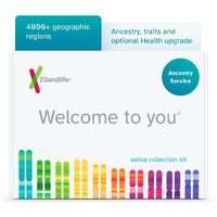 23Andme Ancestry Service - Dna Test Kit With Personalized Genetic Reports Including Ancestry Composition With 4000+ Geographic Regions, Family Tree, Dna Relative Finder And Trait Reports