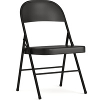 Flash Furniture Hercules Series Double Braced Black Metal Folding Chair