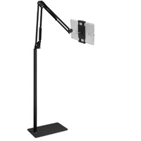 Tablet Floor Stand, Overhead Bed Phone Stand Angle Height Adjustable Holder, Universal Floor Stand Compatible With Iphone Ipad Pro Air Mini, Samsung Tab, Kindle, E-Readers