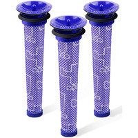 3Pack Pre Filters Replacement For Dyson - Vacuum Filter Compatible With Dyson V6 V7 V8 Dc59 Dc58 Replaces Part 965661 01 (3 Pack)
