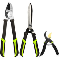 Yrtsh Loppers Hedge Clippers & Pruners Combo Set 3-Piece Hedge Shears, Sharp Tree Trimmer Branch Cutter For Yard, Lawn & Garden, Professional Tree Clippers Yard Clippers For Indoor & Outdoor Gardening