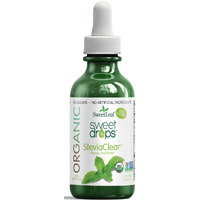 Sweetleaf Organic Sweet Drops- Flavored Stevia Liquid Sweetener, Stevia Extract, Zero Calorie, Gluten Free, Keto Friendly, Non Gmo, Natural Flavor, Sugar Alternative- Stevia Clear, 2 Fl Oz (Pack Of 1)