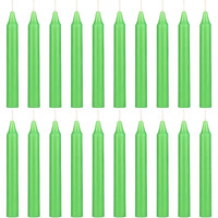Mega Candles 20 Pcs Unscented Light Green Exquisite Mini Taper Spell Candles, 4 Inch Tall X 1/2 Inch Diameter, Magic Chimes, Enchantment, Casting Rituals, Witchcraft, Wiccan, Altar, Metaphysical