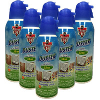 Falcon Dust-Off Compressed Gas Duster For Electronics Devices, 12 Oz Cans Last Extra Long, 6 Packs