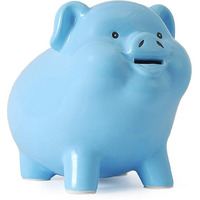Pig World Piggy Bank For Adults Must Break To Open,Piggy Bank For Kids Safe,Ceramics Alcancias De Dinero Para Adultos Nios,Real Money Box For Cash Gift,Coin Bank,Girls Piggy Bank For Boys,Tip Jar