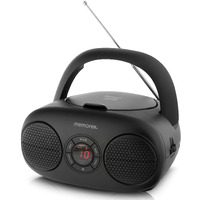 Memorex Am/Fm Top Loading Cd Player | Portable Stereo With Programmable Memory | Auxiliary Input And Led Display (Black, Cd Boombox)