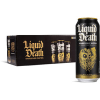 Liquid Death, Sparkling Mountain Water, 18-Pack (Tallboy Size 16.9Oz Cans), Real Mountain Source, Natural Minerals & Electrolytes