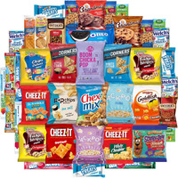 Snack Chest Care Package (40 Count) Variety Snacks Gift Box - College Students, Military, Work Or Home - Over 3 Pounds Of Chips Cookies & Candy Rotating Monthly!