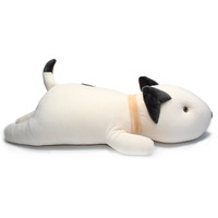 Vintoys Bull Terrier Dog Big Hugging Pillow Soft Plush Toy Stuffed Animals White 21""