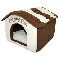 Best Pet Supplies Portable Indoor Pet House - Perfect For Cats & Small Dogs, Easy To Assemble - Cream