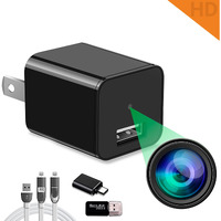 Alpha Tech Plug-In 1080P Hd Mini Camera - Premium, 110 Wide View - Plug & Use - Wifi-Free Setup - Compact Usb Cam For Simple, Reliable Indoor Use - Easy File Access - Ideal For Pets Nanny