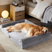 Wnpethome Dog Beds For Medium Large Dogs, Orthopedic Sofa Mat Pillow With Removable Waterproof Cover, Egg-Foam Crate Bed