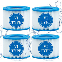 Sxeiav Type Vi Spa Filter And Hot Tub Filter Replacement Cartridge For Coleman Hot Tub Filters, For Inflatable Hot Tub Filter (4 Pack)